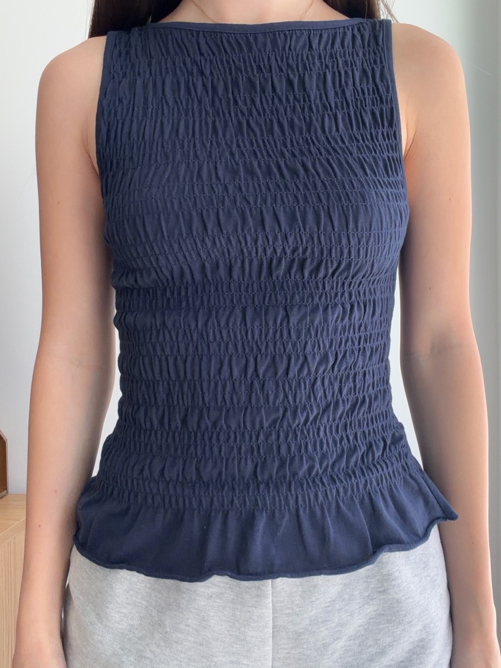 Stradivarius Navy Tank Top